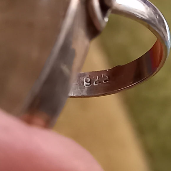 Sterling silver statement ring Rutilated Quartz - Picture 5 of 5